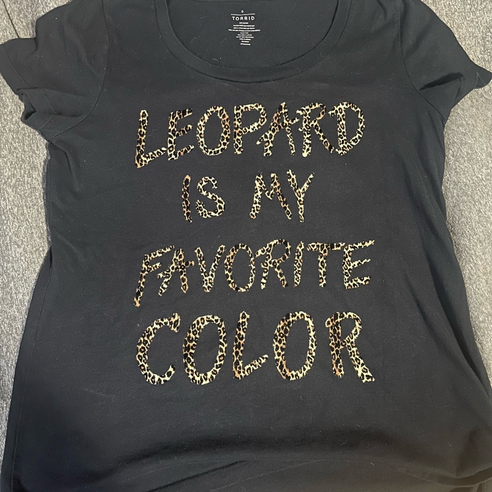 Torrid Black Crew Neck Tee